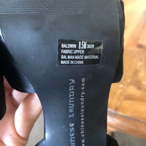 CHINESE LAUNDRY SATIN ANKLE WRAP HEELS SIZE 8.5 medium - Picture 8 of 9